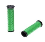 WMX Set 2 mansoane biciclete, material Kraton Gel, lungime 120 mm, greutate 81 g, culoare verde negru (AWR2221G)