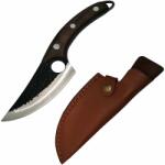 Depox Cutit japonez lucrat manual DEPOX®, otel inoxidabil, 27.5 cm, teaca inclusa, Maro (F106)