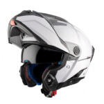 MT Helmets Atom 2 White A0 Cască Moto Flip-Up DOT / ECE 22.06 1650gr cu Sunvisor MTH000KRA501 (MTH000KRA501)