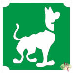  5x5 cm-es Csillám tetoválás sablon - Scooby Doo 5