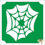  5x5 cm-es Csillám tetoválás sablon - Pókháló 2 - mkbazar