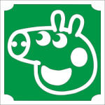  5x5 cm-es Csillámtetoválás sablon - Peppa malac 112