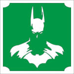  5x5 cm-es Csillámtetoválás sablon - Batman 158