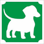  5x5 cm-es Csillámtetoválás sablon -Tacskó kutya 334