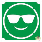  5x5 cm-es Csillámtetoválás sablon - Emoji, smiley 419 - mkbazar