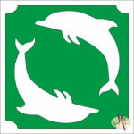  5x5 cm-es csillámtetoválás sablon - Delfinek 244 - mkbazar