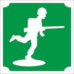  5x5 cm-es Csillám tetoválás sablon - Játék katona 389