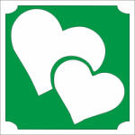  5x5 cm-es Csillám tetoválás sablon - Szívek 52