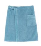 Zwoltex SAUNA Zsebes Kilt Szaunatörölköző (60cm x 171cm) - Kék