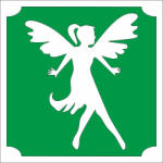  5x5 cm-es Csillámtetoválás sablon - Tündér 290