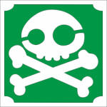  5x5 cm-es Csillámtetoválás sablon - Koponya 123