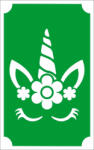  Csillámtetoválás sablon unikornis 148