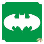  5x5 cm-es Csillám tetoválás sablon - Batman 41