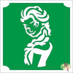  5x5 cm-es Csillám tetoválás sablon - Frozen Elsa 67 - mkbazar