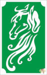  8x5 cm-es Csillámtetoválás sablon - Ló 92