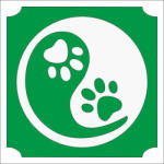  Csillámtetoválás sablon - Yin Yang kutya mancs 496