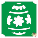  5x5 cm-es Csillámtetoválás sablon - Húsvéti tojás 446 - mkbazar