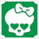  5x5 cm-es Csillámtetoválás sablon - Lány koponya 351