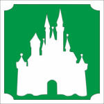  5x5 cm-es Csillámtetoválás sablon -Kastély 95