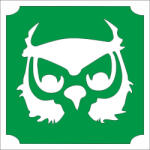  5x5 cm-es Csillámtetoválás sablon - Bagoly 118