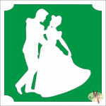  5x5 cm-es Csillám tetoválás sablon - Szépség és a szörnyeteg 36 - mkbazar