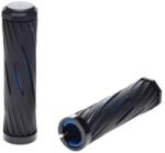 WMX Set 2 mansoane biciclete, culoare negru albastru, fixare coliere, lungime 120 mm (AWR2243B)