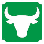  Csillámtetoválás sablon - Bika 477