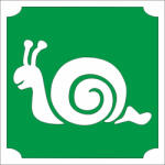  5x5 cm-es Csillámtetoválás sablon - Csiga 57