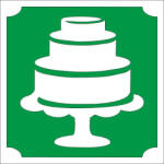  5x5 cm-es Csillámtetoválás sablon - Torta 144