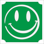  5x5 cm-es Csillámtetoválás sablon - Emoji, smile 82