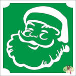  Csillámtetoválás sablon 5x5 cm - Télapó 472