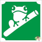  5x5 cm-es Csillámtetoválás sablon - Béka 255 - mkbazar