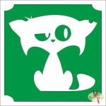  5x5 cm-es Csillámtetoválás sablon - Cica 371