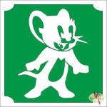  5x5 cm-es Csillám tetoválás sablon - Jerry 323