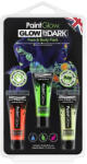  PaintGlow Glow in the Dark Neon UV arc- és testfesték készlet 3 színű - mkbazar