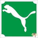  5x5 cm-es Csillámtetoválás sablon- Puma 75 - mkbazar