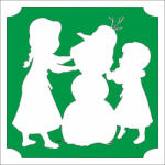  5x5 cm-es Csillámtetoválás sablon - Jégvarázs 409