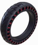 DSX Anvelopa trotineta electrica plina, fara camera, dimensiune 8.5 x 2A, culoare negru cu triunghiuri rosii (O043)