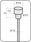 Alligator Cablu Frana Alligator Cursiera L-1700mm A 1, 6 Inox Inoxidabil (463510070RM)