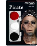 Mehron háromszínű arcfestő készlet - Kalóz /Pirate/ - mkbazar
