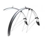 WMX Set aparatori noroi fata spate bicicleta 26 , latime 53 mm, culoare argintiu, material PVC (AWR2160)
