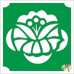  5x5 cm-es Csillámtetoválás sablon - Magyar motívum virág 257 - mkbazar