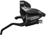 Shimano Maneta schimbator frana Shimano ST-EF500-8R, montaj dreapta, 8 viteze, cablu 2050mm, ez-fire plus, 2 degete, din aluminiu, pentru V-Brake, culoare negru (ESTEF5002RV8AL)