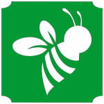  5x5 cm-es Csillámtetoválás sablon - Méhecske 337