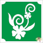  Mk Body Deco Csillámtetoválás sablon 5x5 cm-es - Virág 466 - mkbazar