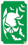 8x5 cm-es Csillámtetoválás sablon -Batman 22 - mkbazar