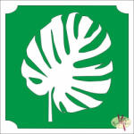  5x5 cm-es Csillámtetoválás sablon - Pálma levél 193 - mkbazar