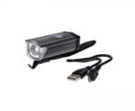 WMX Lampa fata aluminiu pentru biciclete, incarcare USB, culoare negru, 1 led, 3W (AWR1127)