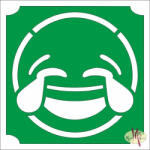  5x5 cm-es Csillámtetoválás sablon - Smiley, emoji 422