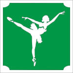  5x5 cm-es Csillámtetoválás sablon sablon - Balerina 198